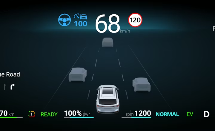 MG HS Hybrid+ ruhiges Fahrerlebnis durch Elektromotor